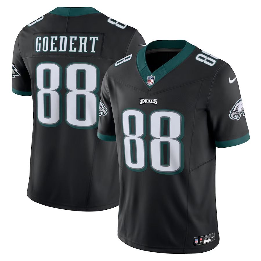 Men Philadelphia Eagles #88 Dallas Goedert Nike Black Vapor F.U.S.E. Limited NFL Jersey->philadelphia eagles->NFL Jersey